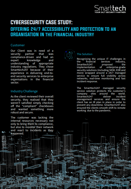 Case Study Financial Industry - Smarttech247